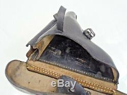 ORIGINAL WWII GERMAN LUGER P08 HARD SHELL HOLSTER P 08 P. 08 1942 for BLACK WIDOW