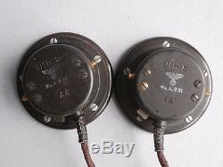 Original Wwii German Panzer Headphones Model B Near Mint