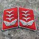 ORIGINAL WWII WW2 German Luftwaffe Flak Officer Collar Tab Pair Nice