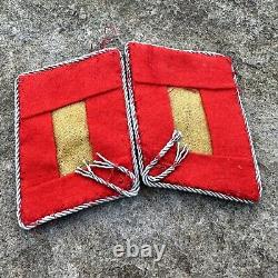 ORIGINAL WWII WW2 German Luftwaffe Flak Officer Collar Tab Pair Nice