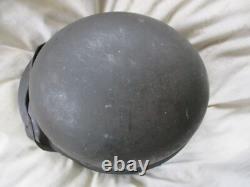 ORIGINAL genuine WW2 GERMAN WH ARMY m42 HELMET HKP62 4257 = 1944 & CHIN STRAP