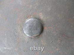 ORIGINAL genuine WW2 GERMAN WH ARMY m42 HELMET HKP62 4257 = 1944 & CHIN STRAP