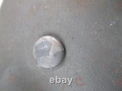 ORIGINAL genuine WW2 GERMAN WH ARMY m42 HELMET HKP62 4257 = 1944 & CHIN STRAP