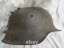 ORIGINAL genuine WW2 GERMAN WH ARMY m42 former SINGLE DECAL HELMET NS68