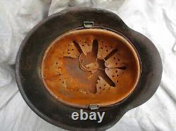 ORIGINAL genuine WW2 GERMAN WH ARMY m42 former SINGLE DECAL HELMET NS68