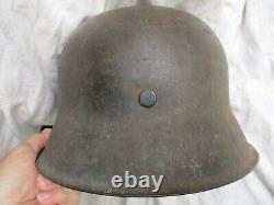 ORIGINAL genuine WW2 GERMAN WH ARMY m42 former SINGLE DECAL HELMET NS68