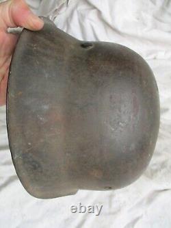 ORIGINAL genuine WW2 GERMAN WH ARMY m42 former SINGLE DECAL HELMET NS68