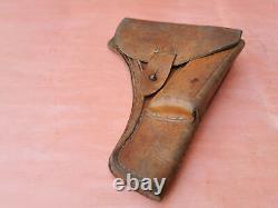 Old Military Wwii Original German Pistol Pp Ppk Leather Oficer Pistol Holder