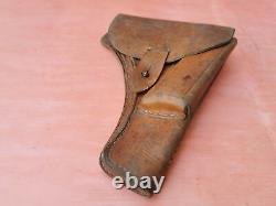 Old Military Wwii Original German Pistol Pp Ppk Leather Oficer Pistol Holder