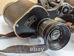 Old Vintage WW2 Original German 6x30 Dienstglas Binoculars. CARL ZEISS JENA