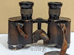 Old Vintage WW2 Original German 6x30 Dienstglas Binoculars. CARL ZEISS JENA