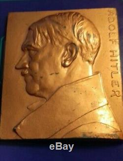 Original 1930s Plaque Of Ww2 German Leader