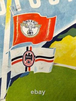 Original 1934 F1 German Grand Prix Nürburgring First WW2 Nazi Silver Arrows Race