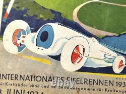 Original 1934 F1 German Grand Prix Nürburgring First WW2 Nazi Silver Arrows Race