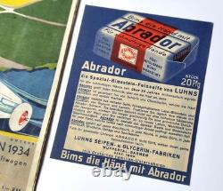 Original 1934 F1 German Grand Prix Nürburgring First WW2 Nazi Silver Arrows Race