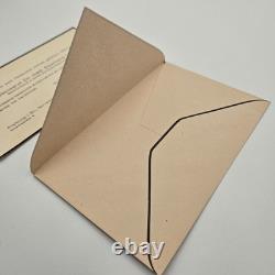 Original 1941 WW2 German Mourning Card & Envelope Assistenzarzt Dr. E. Lange