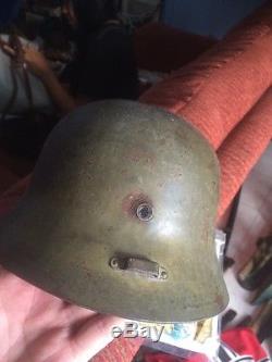 Original Amazing Rare Quality WW 2 German M-38 Helmet with Liner and Certificate