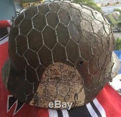 Original Amazing Rare Quality WW 2 German M-40 Helmet with Liner and Certificate