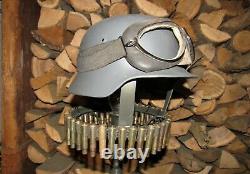 Original-Authentic WW2 WWII Improvisation Lamp Helmet German #1