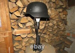 Original-Authentic WW2 WWII Improvisation Lamp Helmet German #6