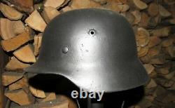 Original-Authentic WW2 WWII Improvisation Lamp Helmet German #6