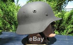 Original-Authentic WW2 WWII Relic German helmet Wehrmacht manufacturer number #2
