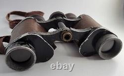 Original Carl Zeiss Turactem 8x30 Dated German Military Binoculars Ww1 Ww2