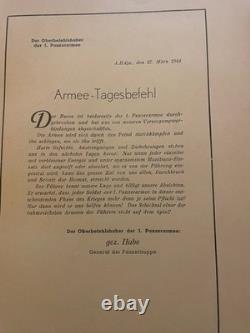 Original Die Durch Bruchs Schlacht Der 1. Panzer Armee. Hube. WWII, Germany