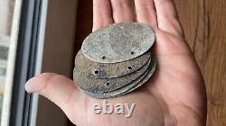 Original Empty WW2 German Military Dog Tags 5 pcs