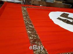 Original German 1940 1945 WW2 NSDAP large gold wire banner 123 x 75 cm rare