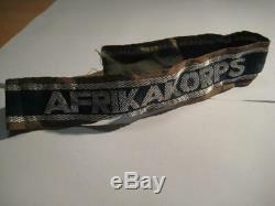 Original German Cuff title Africa WK 2 Ärmelband Afrikakorps WW II Rommel rare