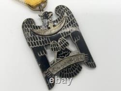 Original German Freikorps Silesian Eagle Enamel 2nd Class Medal Post WW1 Pre WW2