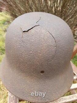 Original German Helmet M40 Relic of Battlefield WW2 World War 2