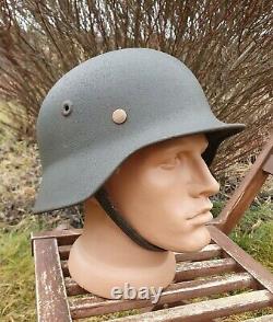 Original German Helmet M40 Relic of Battlefield WW2 World War 2 Number