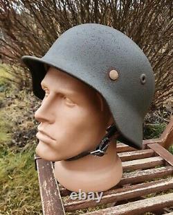 Original German Helmet M40 Relic of Battlefield WW2 World War 2 Number