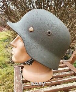 Original German Helmet M40 Relic of Battlefield WW2 World War 2 Number