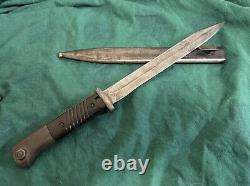 Original German K98 WWII Bayonet W / Scabbard