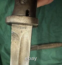 Original German K98 WWII Bayonet W / Scabbard