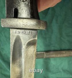 Original German K98 WWII Bayonet W / Scabbard