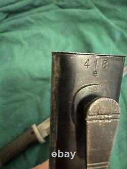 Original German K98 WWII Bayonet W / Scabbard