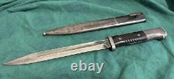 Original German K98 WWII Bayonet W / Scabbard