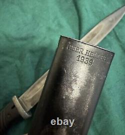 Original German K98 WWII Bayonet W / Scabbard