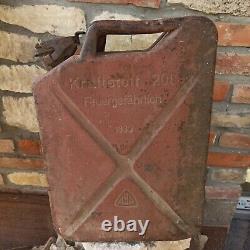 Original German Tank Canister 1939 WW2 Kraftstoff 201 WH Jerry Can 20 Ltr WWII