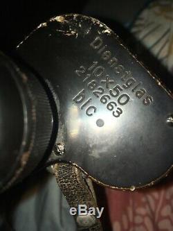 Original German WW2 Carl Zeiss (blc) 10x50 Dienstglas Binoculars