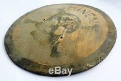 Original German WW2 KRIEGSMARINE Plate ACHTUNG MINEN with Skull and Crossbones