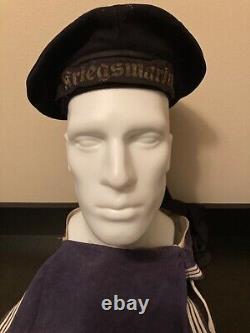 Original German WW2 Kriegsmarine Sailor Uniform Cap Navy Hoffmann