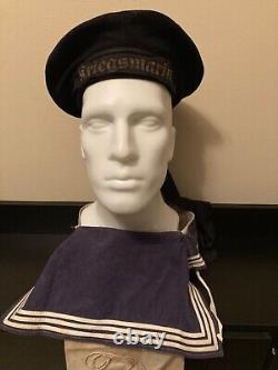 Original German WW2 Kriegsmarine Sailor Uniform Cap Navy Hoffmann