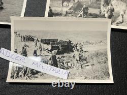 Original German WW2 Photos Combat Tank Destruction Don Wehrmacht Soldiers RARE