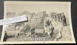 Original German WW2 Photos Combat Tank Destruction Don Wehrmacht Soldiers RARE