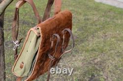Original German WW2 Pony fur backpack Wehrmacht Tornister WH bag